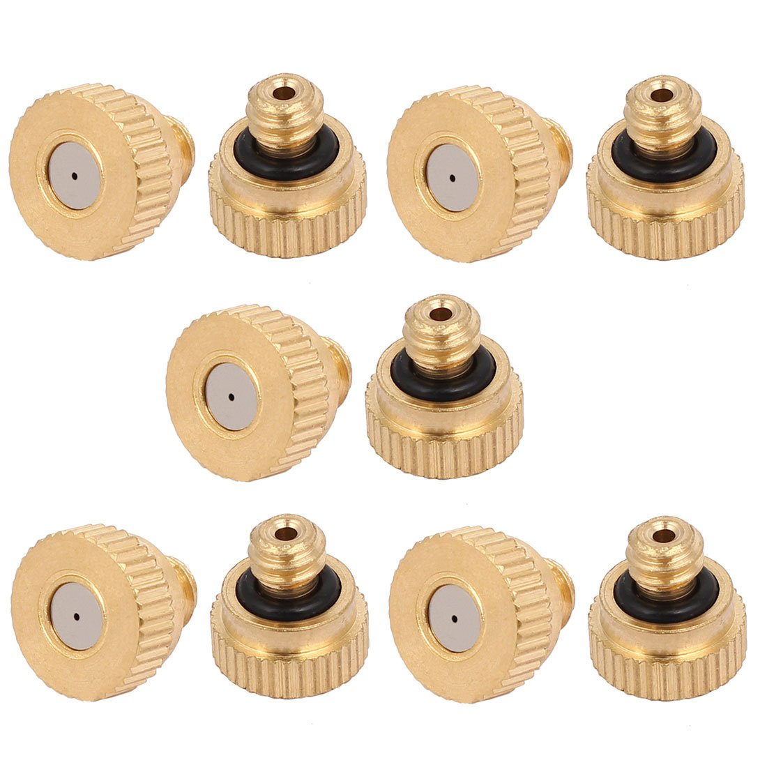 Buse de brumisation durable en laiton doré de 9 mm pour installations d'hydratation