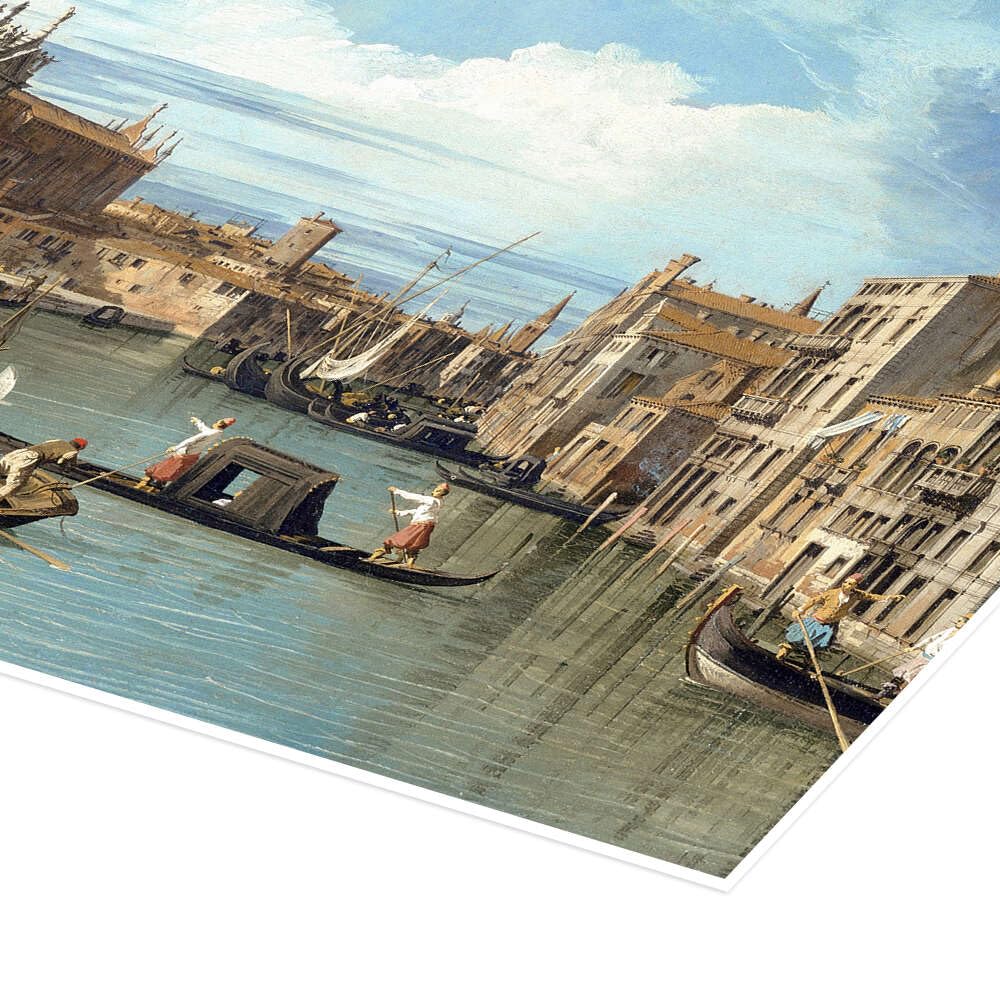 Posterlounge L'ingresso del Canal Grande Poster | 130 x 100 cm di Bernardo Bellotto (Canaletto) Quadri Decorazione per pareti