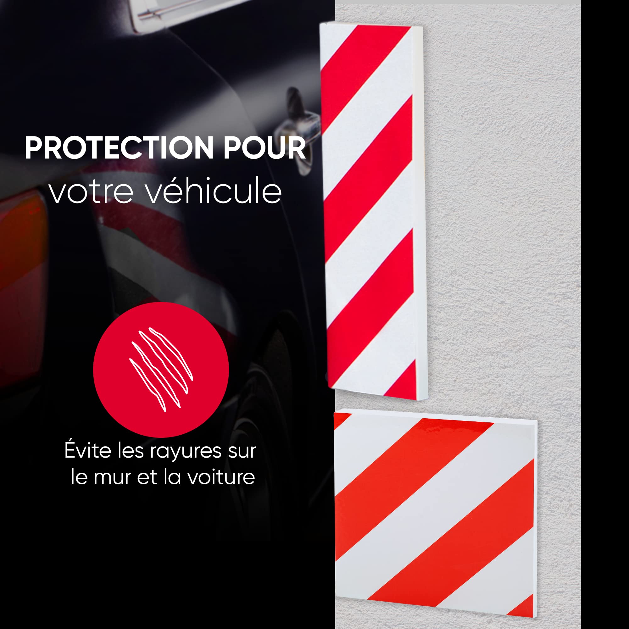 Protections Garage NURADA - Pack 5, Mousse Antichoc Pour Portières Et Angles (Jaune)