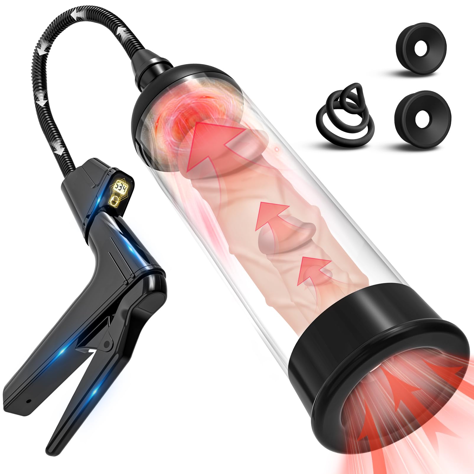 Sex Toy Male Penis Pump - UTIMI Pennis Extender Adult Sex Toys - Pumps Enlargers for Men with