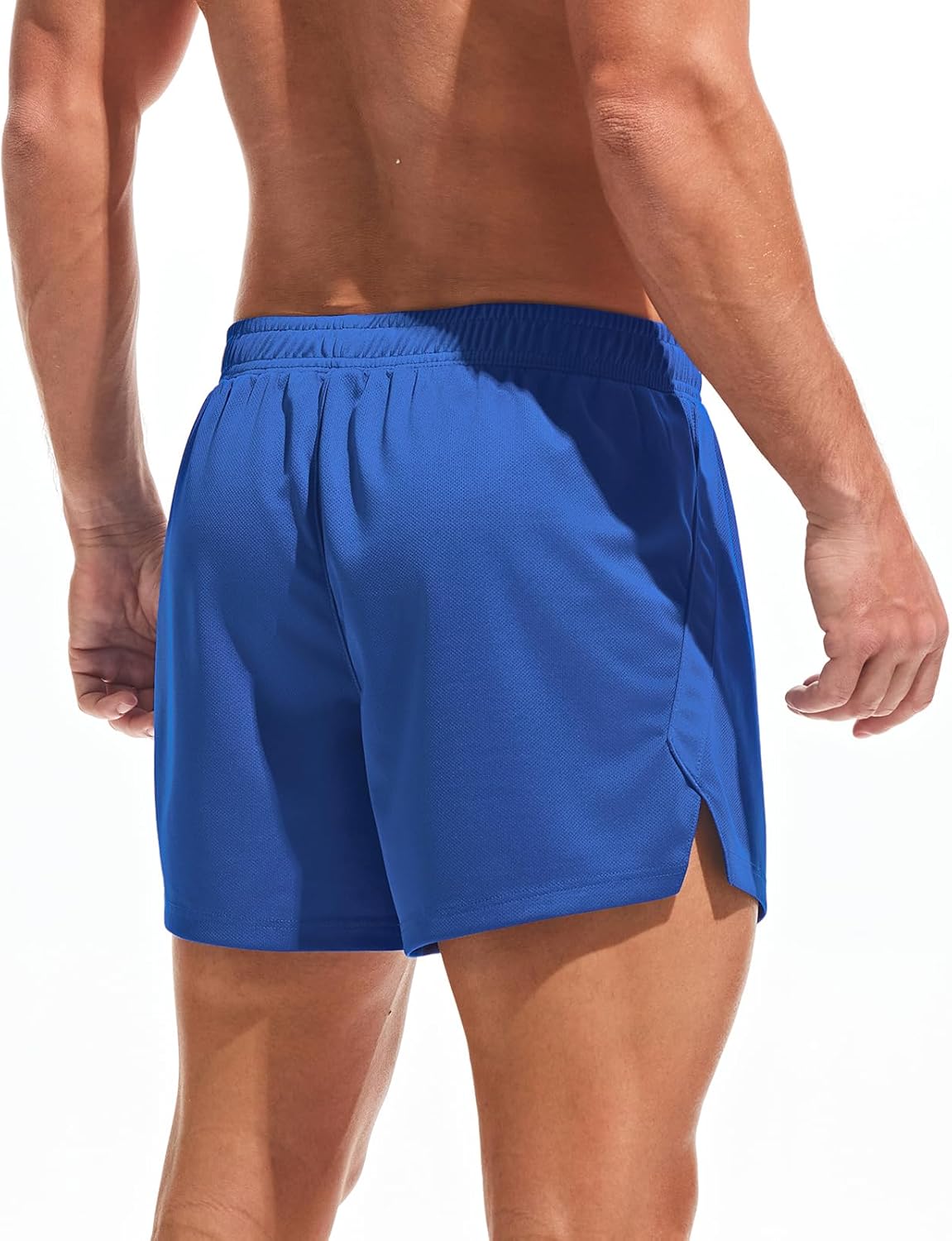 AMY COULEE Mens Mesh Athletic Shorts 3" Workout Gym Quick Dry Running Shorts with Drawstring - Image 2