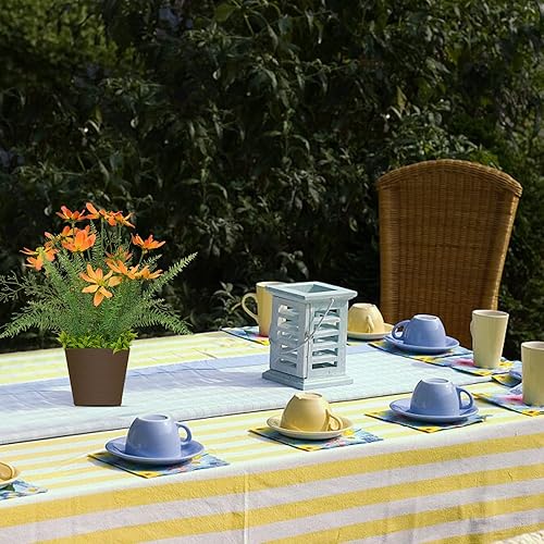 Miniatura 2 de Luxsego Coreopsis Flores artificiales de seda, decoración floral en maceta para jardín, boda, decoración de mesa de oficina, idea de regalo para