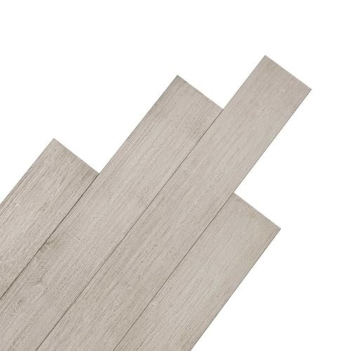 Luxdecor Real Wood Planks for Wall- White Shiplap Boards 5"
