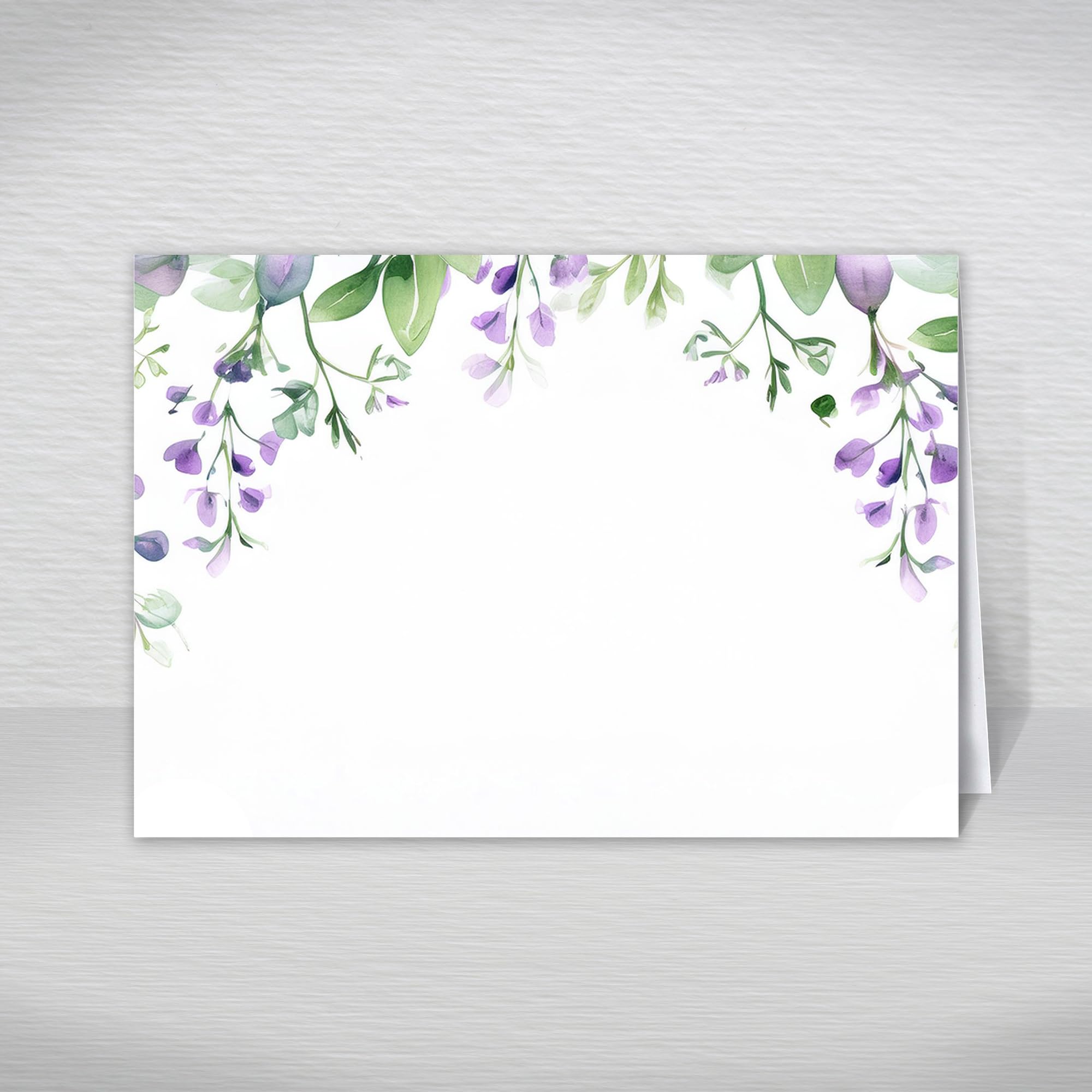50PCS Botanical Name Place Cards for Table Setting. Ideal for Weddings, Birthdays, Restaurant Seating (Blank Tented Cards): Eucalyptus and Lavender Table Name Place Settings