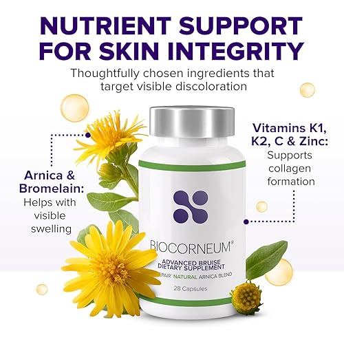 Miniatura 4 de BIOCORNEUM Suplemento dietético avanzado para moretones  Apoyo interno para la recuperación visible de moretones  Remedio para moretones de grado