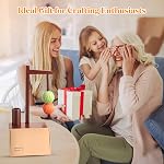Yarn Holder for Crocheting, Wooden Yarn Ball Holder, Yarn Holder Spinner Yarn Spindle Dispenser for Crocheting and Knitting Lovers, Smooth Rotation
