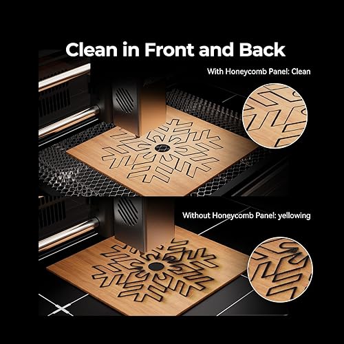 Miniatura 10 de Creality Mesa de trabajo de panal de abeja de 19.685 x 19.685 in, cama de panal láser para grabador láser, mesa de corte de panal de aluminio para