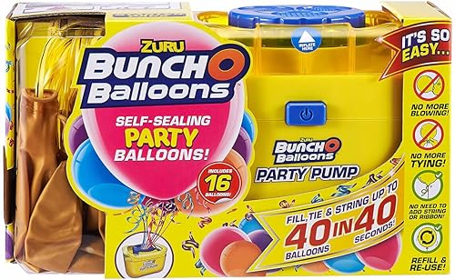 Miniatura 4 de Zuru Bunch O Balloons - Bomba de aire eléctrica portátil para fiestas, con 16 globos (los colores varían)