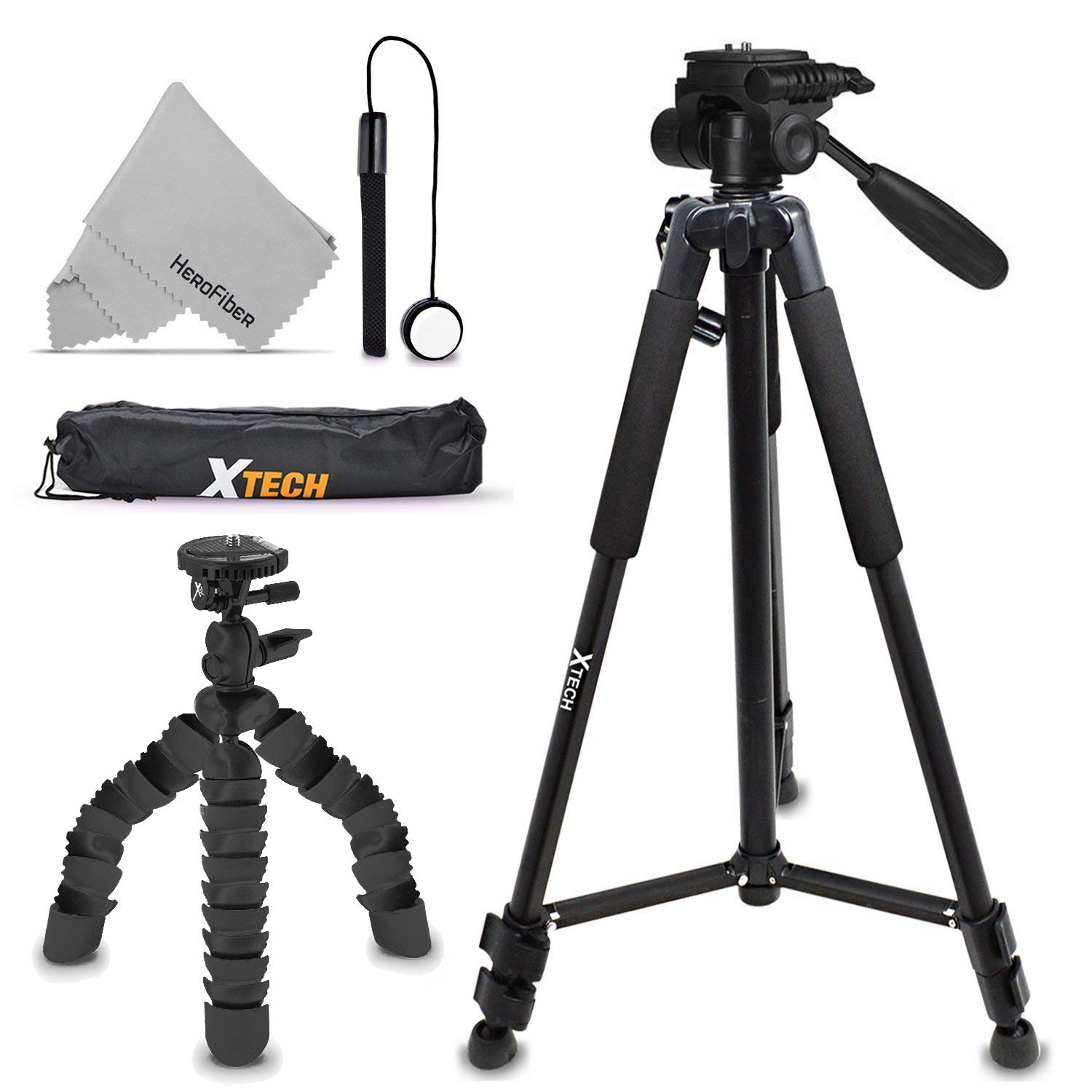 Buy Xtech Double Tripod Kit with 72” Inch Tripod + 12” Flexible Tripod