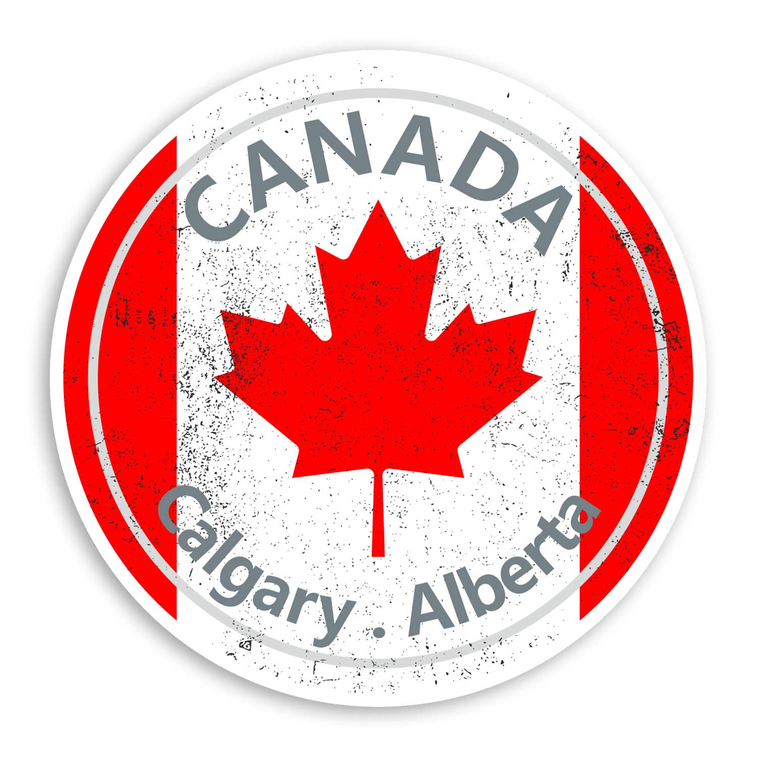 2 x 10cm Calgary Alberta Vinyl Stickers - Canada Sticker Laptop Luggage #20127 (10cm Wide)