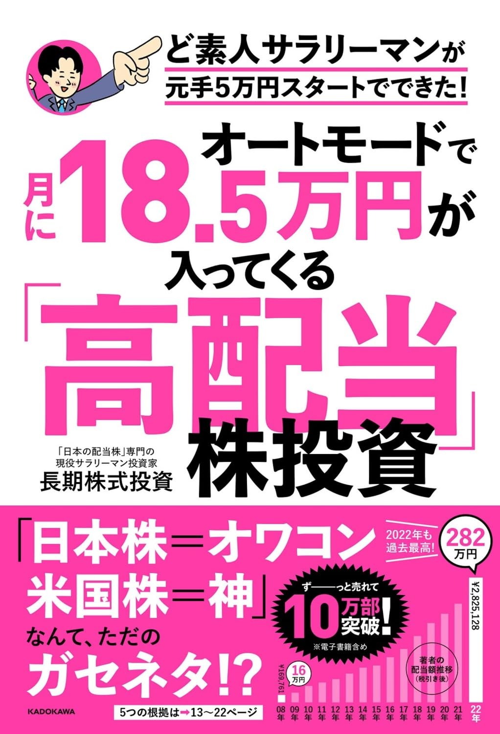 高配当株投資 オートモードで月に18.5万円が入ってくる