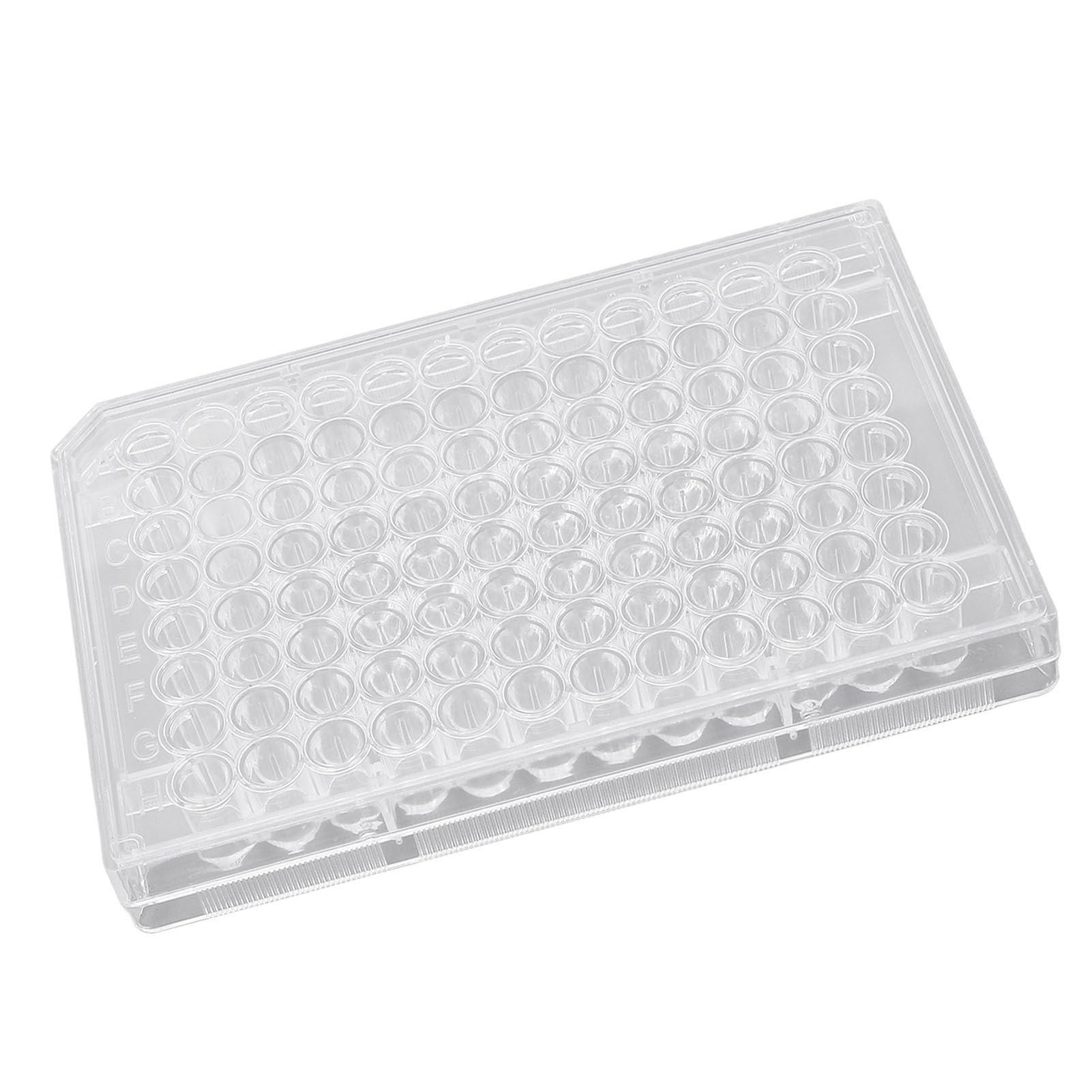 Plaque de Culture de Tissus 10 Pièces, Plaque de Culture de Croissance de Grande capacité de 96 Puits avec Couvercle en Plastique pour L'étude Scientifique en (Fond plat)