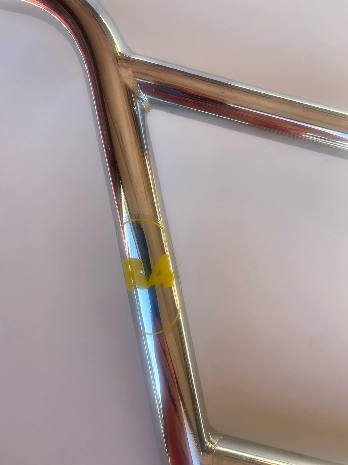 R4 WD BMX 4 Piece Wide Handlebar 7" Rise, Chrome