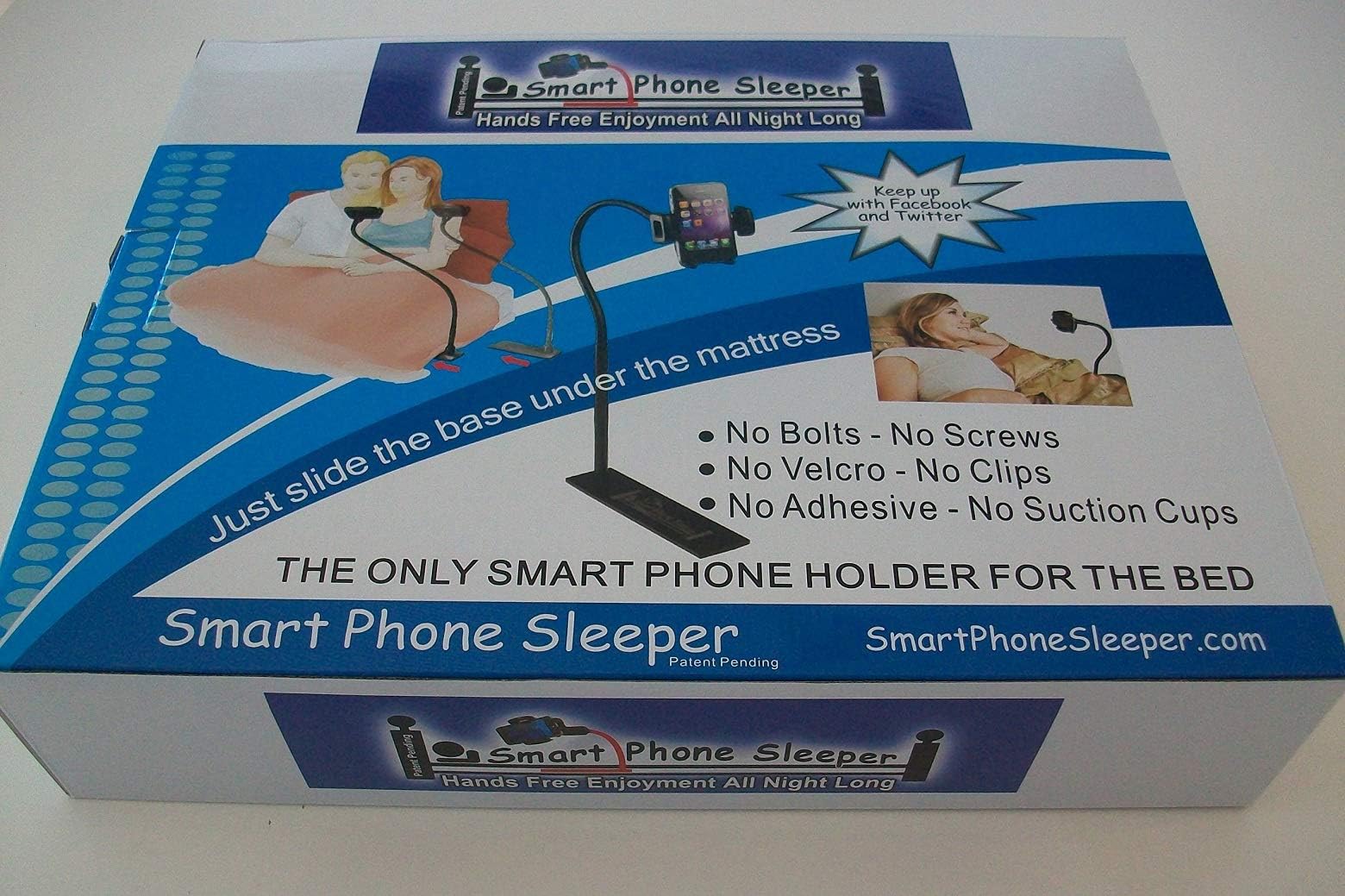 Smartphone cell phone mount flexible long arm stand made for the Bed Cradle Holder Apple iPhone, Samsung Galaxy. Smart Phone Sleeper