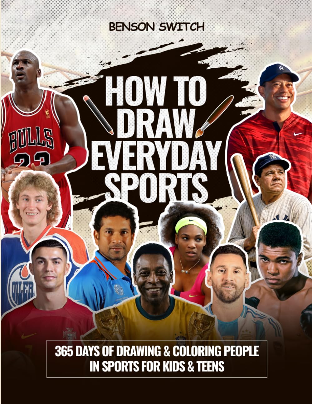 How to Draw Everyday Sports: 365 Days of Drawing & Coloring People in Sports for Kids & Teens