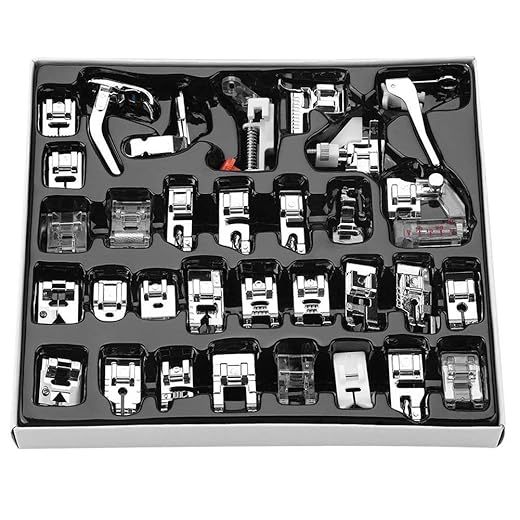 Sewing Machine Presser Foot Feet Kit Set,Fits for Brother, Baby Lock, Singer, Elna, Toyota, New Home, Simplicity, Janome, Kenmore, and White Low Shank Sewing Machine (32pcs)