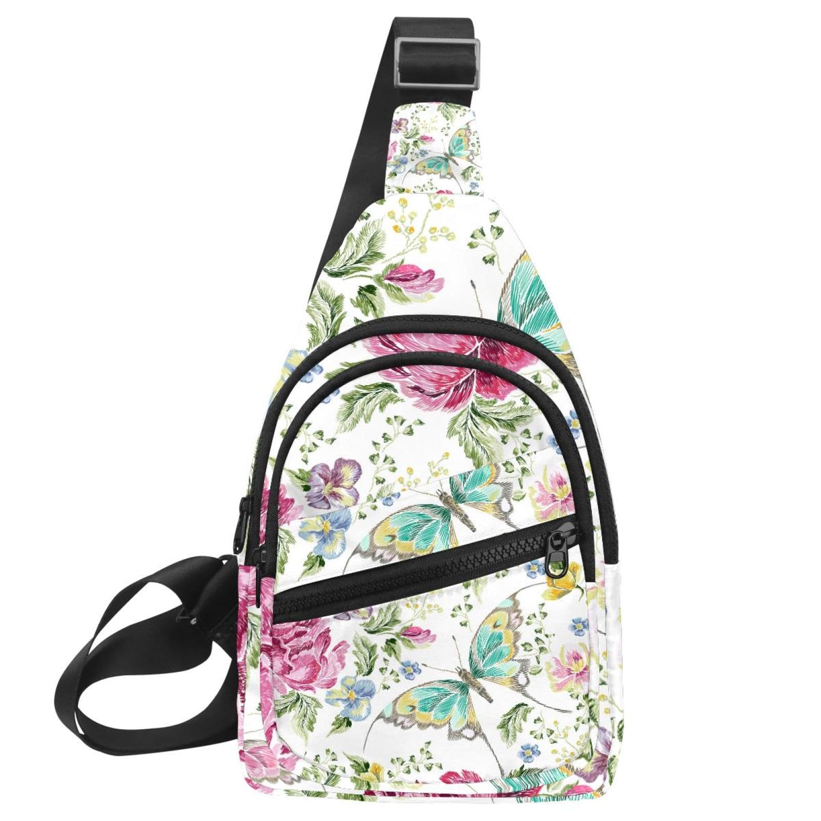 Bandolera cruzada de diseño mariposa con correa ajustable cómoda y ligera 7