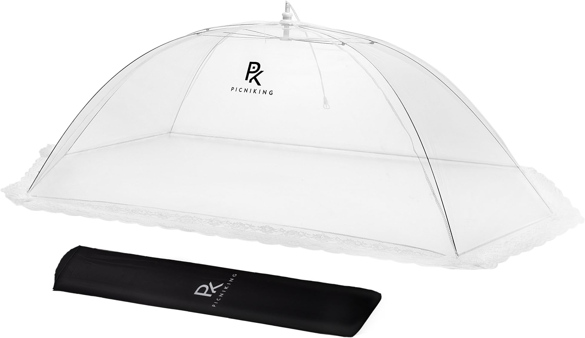 (1 & 2 Packs) PicniKing Picnic Food Covers for Outside | Food Tents/Food Covers for Outdoors Mesh Screen | Outdoor Food Covers to Keep Bugs Away, Mesh Food Covers for Outdoors, Food Nets for Outdoors