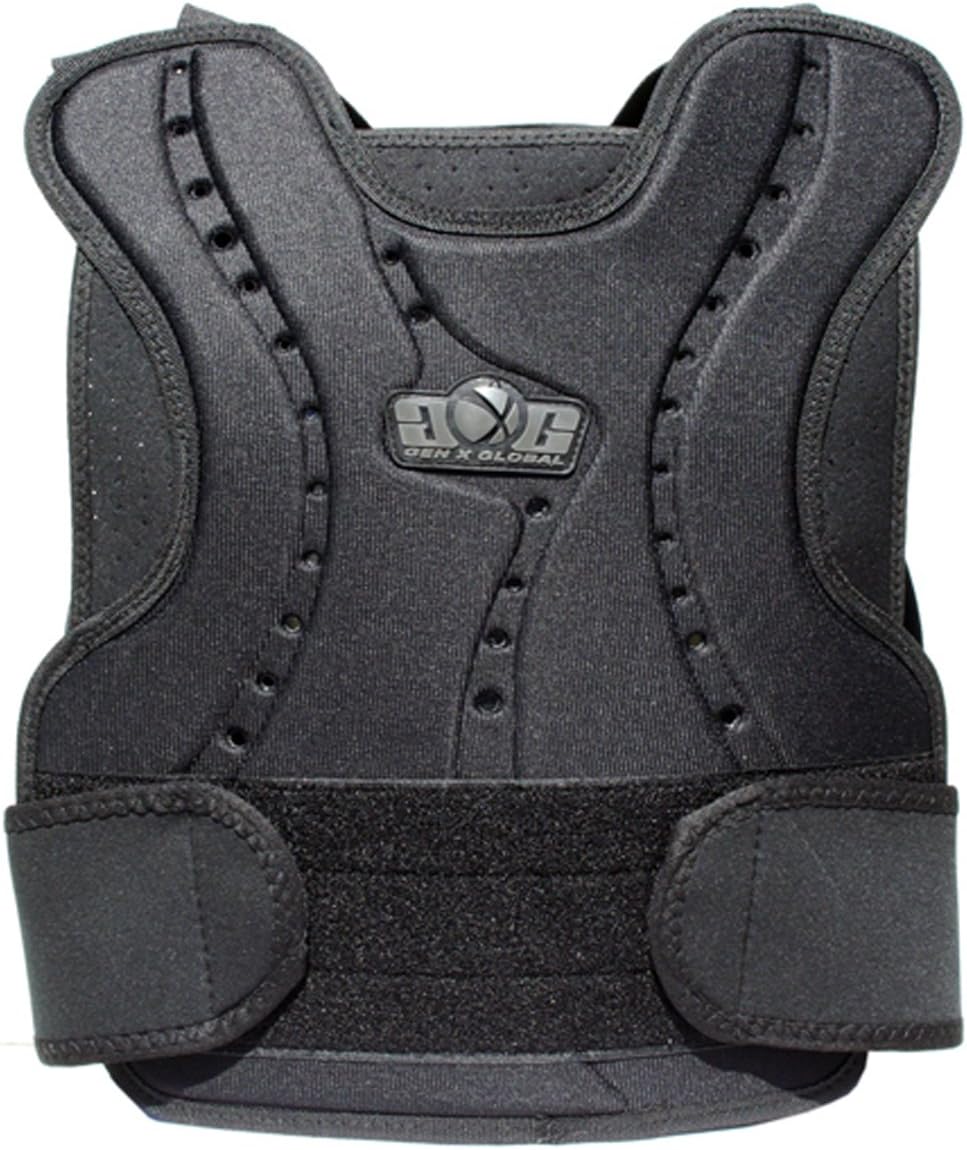 GENx Paintball GXG Black Chest Protector Front/Back New