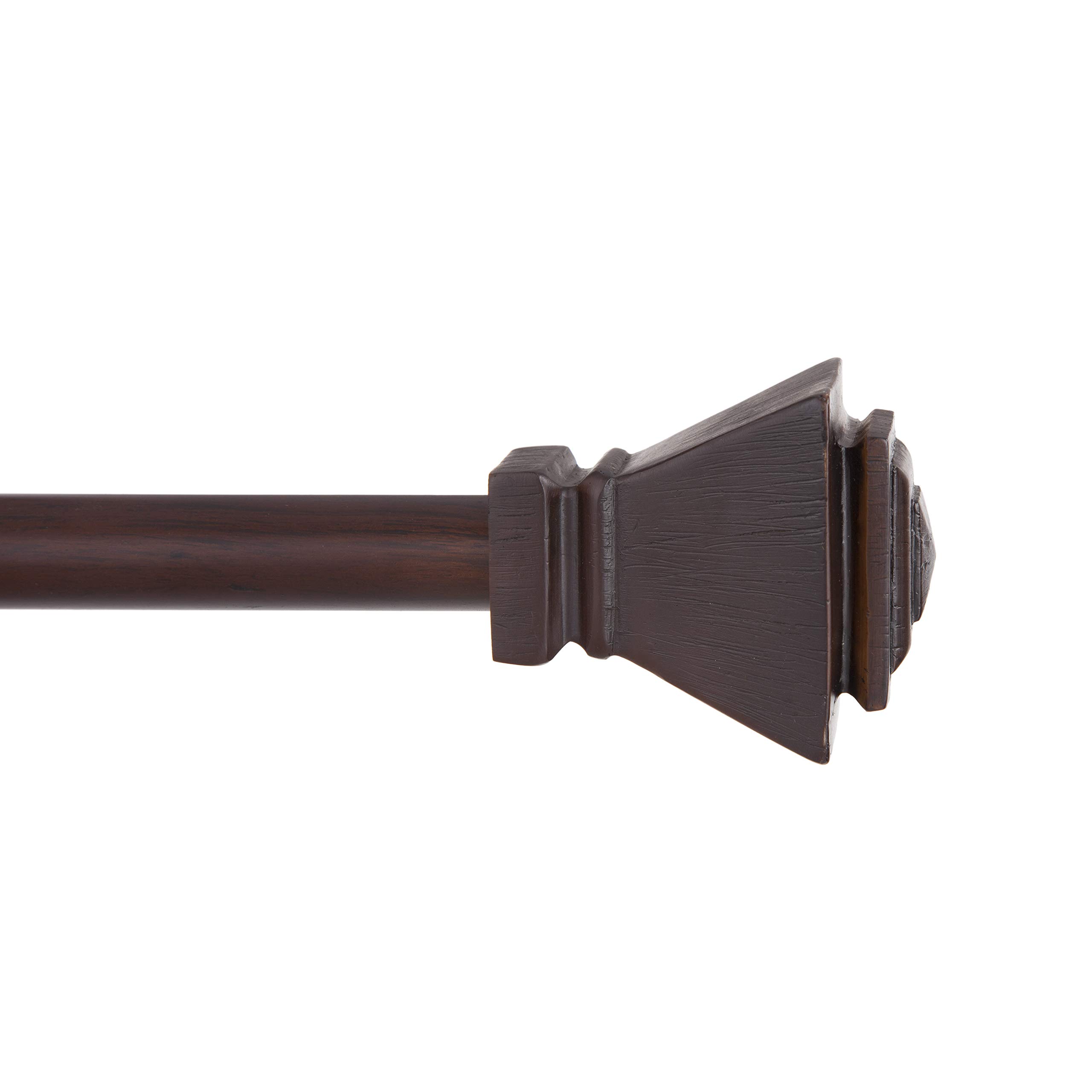 Kenney Iverson Curtain Rod, 28-48", Espresso