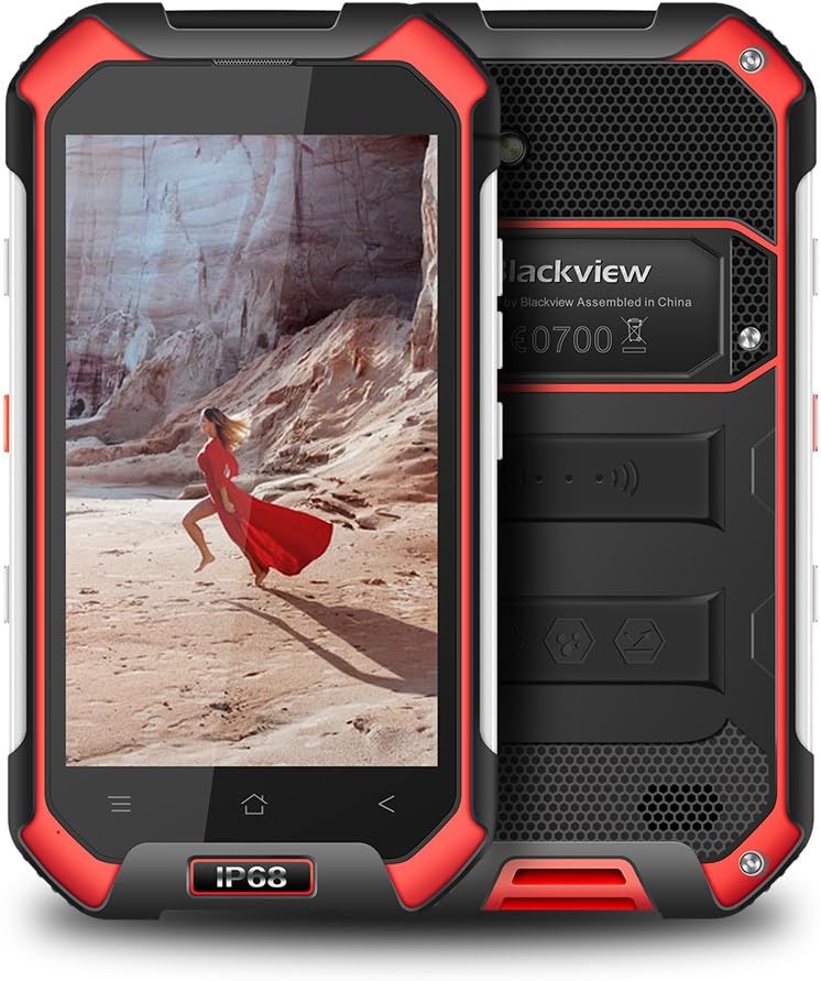 Blackview Rugged Smartphone, BV6000 Dual SIM Mobile Phone with IP68 Waterproof/Shockproof/Dustproof, 5.0MP+13.0MP Camera, 4500mAh Big battery,3GB+32GB huge Memory Smartphone Android 7.0
