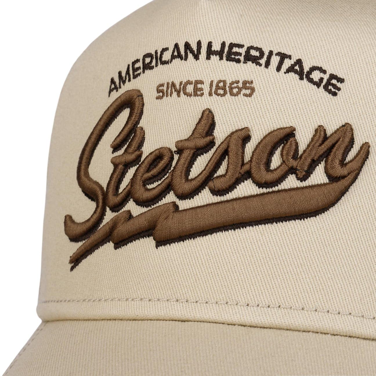 Stetson Czapka Trucker Since 1865Mężczyźni - snapback cap baseball tirowca Snapback, Z daszkiem, daszkiem wiosna-lato jesień-zima Wiosna Lato Jesień Zima - One Size