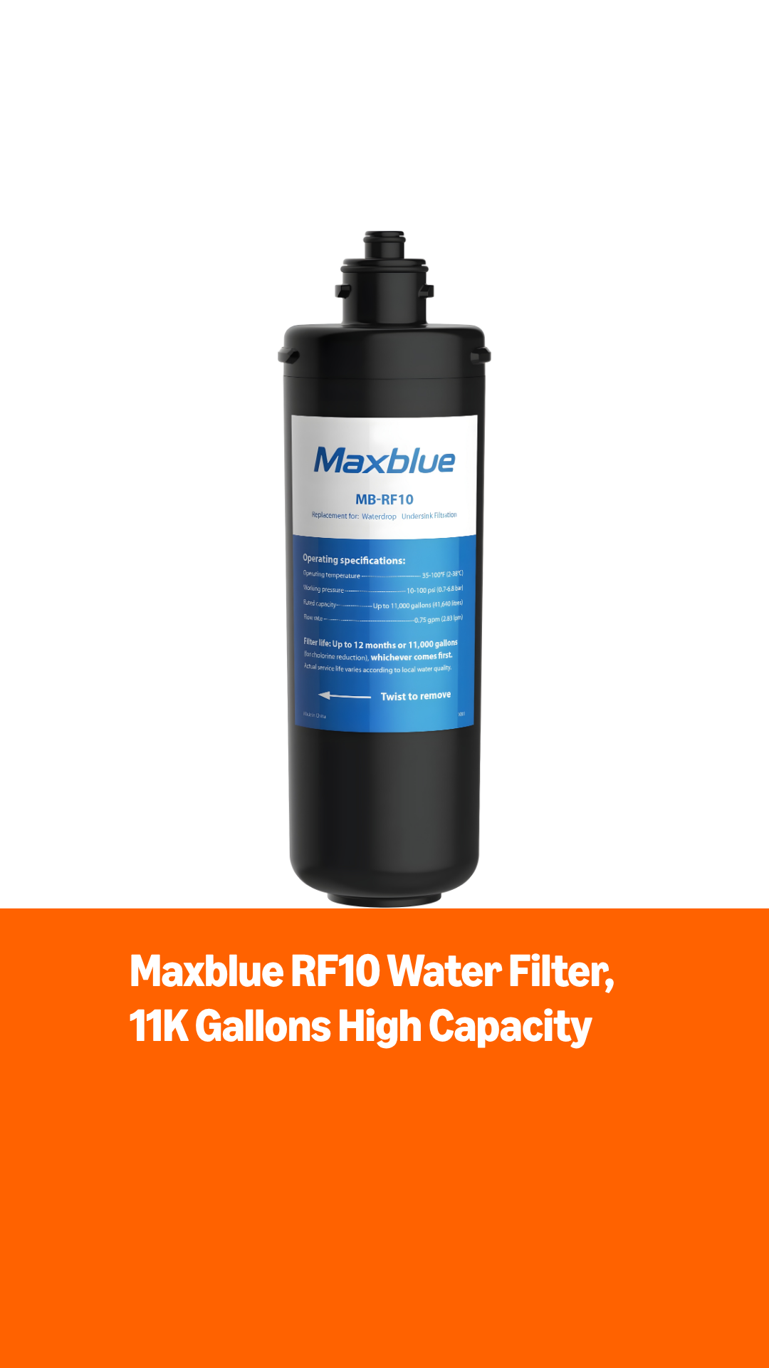その他 Bottle Neck - Marblue Amazon.com: Maxblue RF10 Water Filter Replacement for Waterdrop