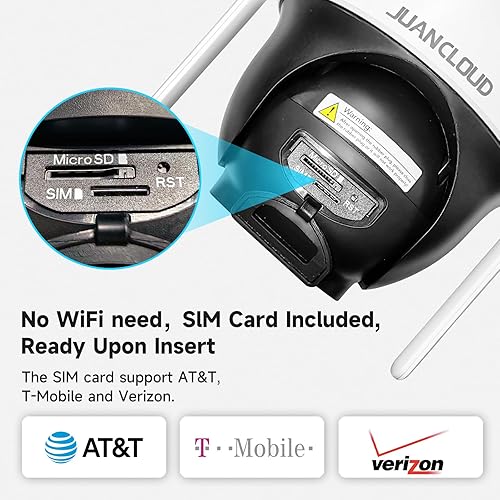 Miniatura 9 de Cámara al aire libre, cámaras de seguridad para seguridad en el hogar con seguimiento automático de inclinación panorámica de 360, alerta de sirena