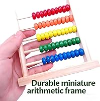Vista 3 de Marco de conteo miniatura,5 filas,Aprendizaje de matemáticas ábaco