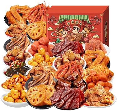 Food Experts Asian Snacks Gift Box Pack of 120 Origin Spicy Savory Chinese Souvenir Box of 3 total 120 Packs
