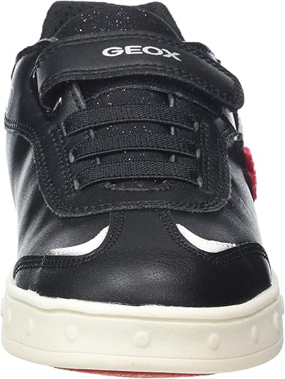 Geox J Skylin Girl Sneaker, wit/meerkleurig, 27 EU, Wit Multicolor, 27 EU