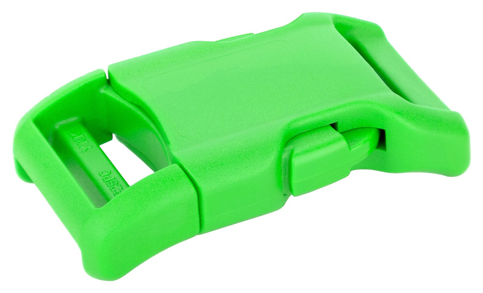 YKK | 1 Inch Contoured Side Release Plastic Buckle | 8 Color Choices (Hot Green, 10 Pack)