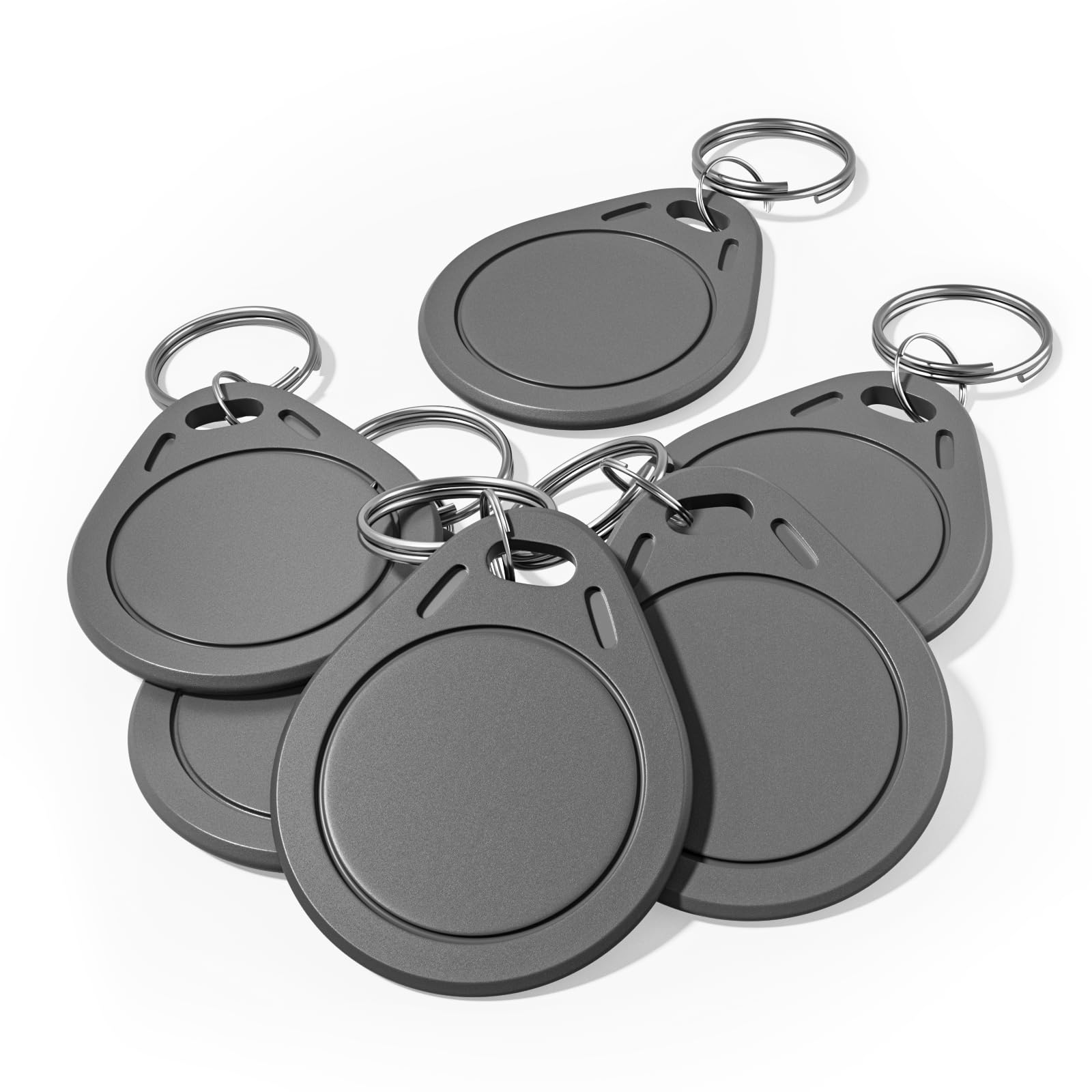 Mifare Lot de 30 porte-clés ultra légers C ULC RFID 13,56 MHz sans contact IC MF0ICU2 Gris RFID – Cartes de clés NFC compatibles avec les verrous SAFLOK, KABA, ONITY et Salto améliorés