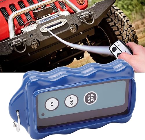 Miniatura 8 de Kit de control remoto de cabrestante inalámbrico, kit de interruptor de auricular de recuperación universal de 75 pies con correa para automóvil,