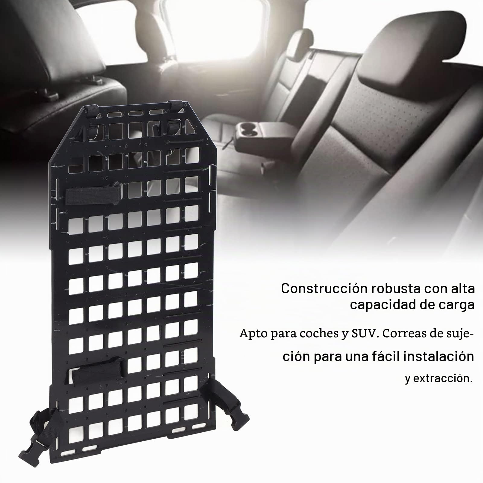 Panel Rígido Molle Para Vehículos – Organizador Táctico Para Respaldo De Asiento De Coche, Organizadores Y Almacenamiento Para Coche, Estante Para Armas De Camión En El Asiento Trasero, 21.65 X