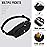 WATERFLY Fanny Pack Waist Bag: Small Hip Pouch Bum Bag Fannie Pack Phanny Fannypack Waistpack Bumbag Beltbag Sport Slim Fashionable for Jogging Hiking Hiker Woman Man
