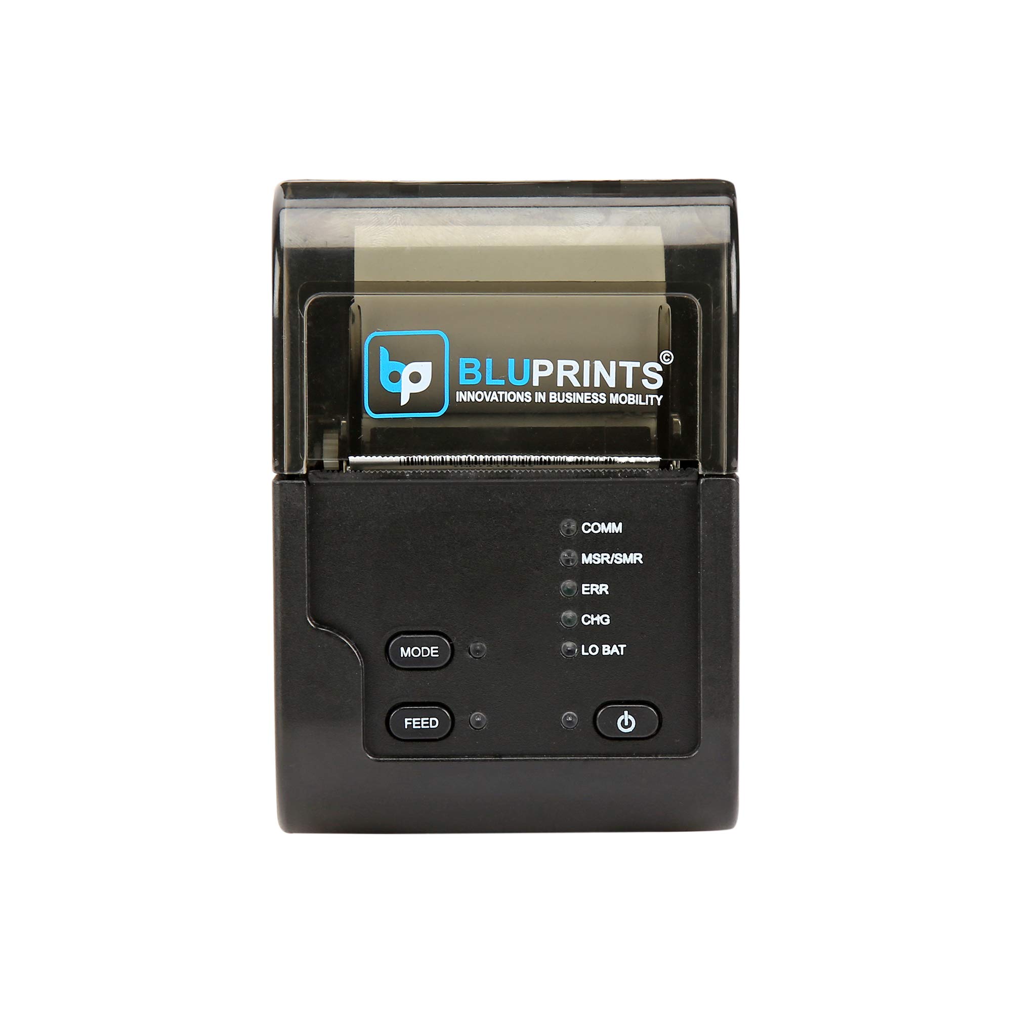BluPrints 58MM (2 Inch) USB+Bluetooth Thermal Receipt Printer | Compatible with ESC/POS Print Billing Invoice | Comes with 1 Paper Roll | 1 Year Warranty | Compatible with Android, iOS and Windows