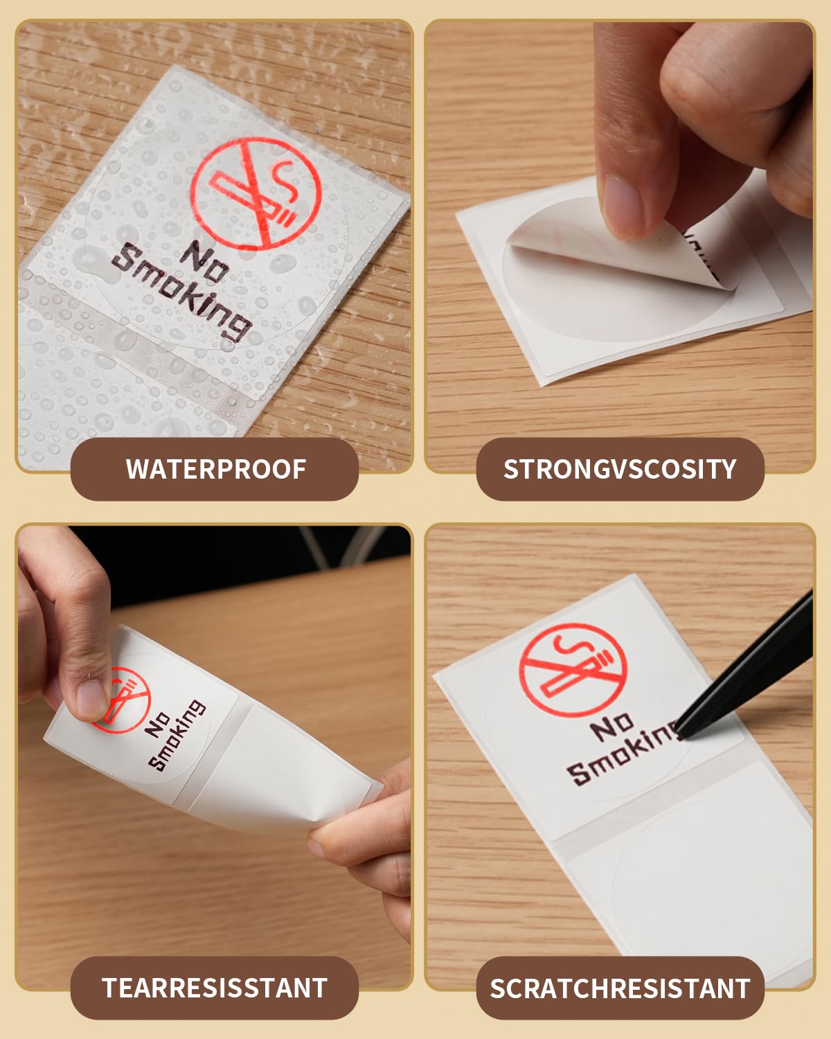 Phomemo Red/Black Label, 50 x 50 mm Thermal Sticker Labels Printable in Red & Black Color for Phomemo M421 Label Makers - Image 3