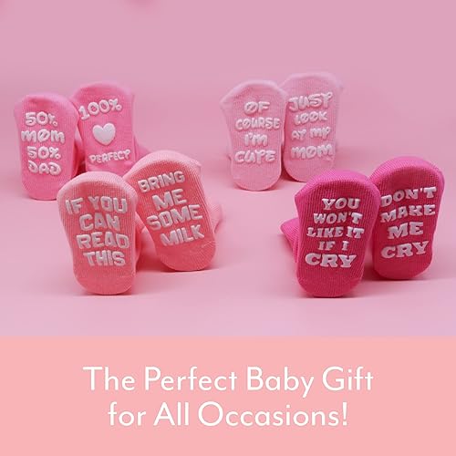 Miniatura 5 de Set de regalo de calcetines para bebé, regalos neutros para baby shower y artículos esenciales para recién nacidos, calcetines para bebés por