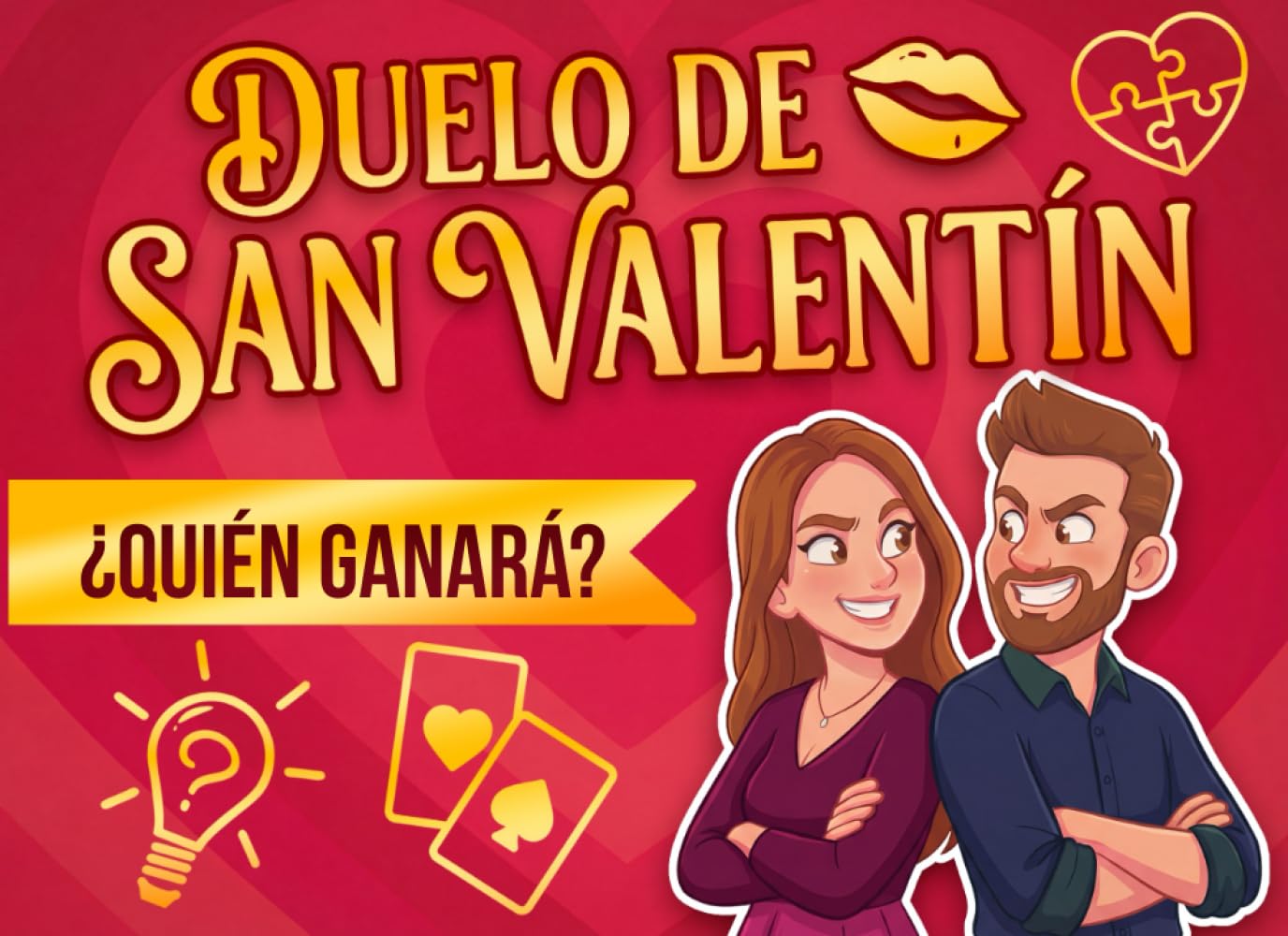 DUELO DE SAN VALENTÍN – ¿Quién ganará?: Libro de juegos y retos para parejas para un San Valentín especial | Idea de regalo de San Valentín para él o para ella