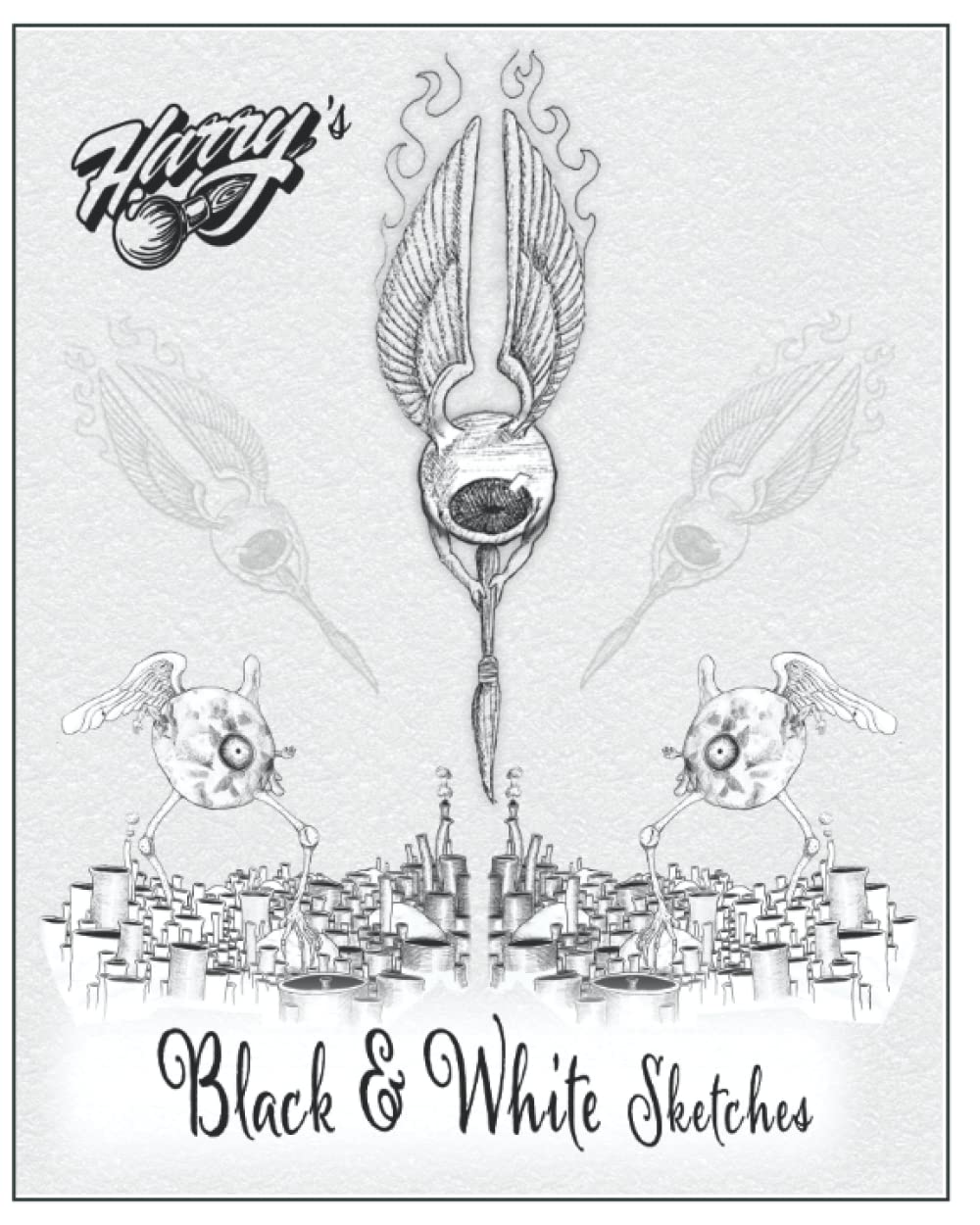 Harry's Black & White Sketches      Paperback – December 4, 2022