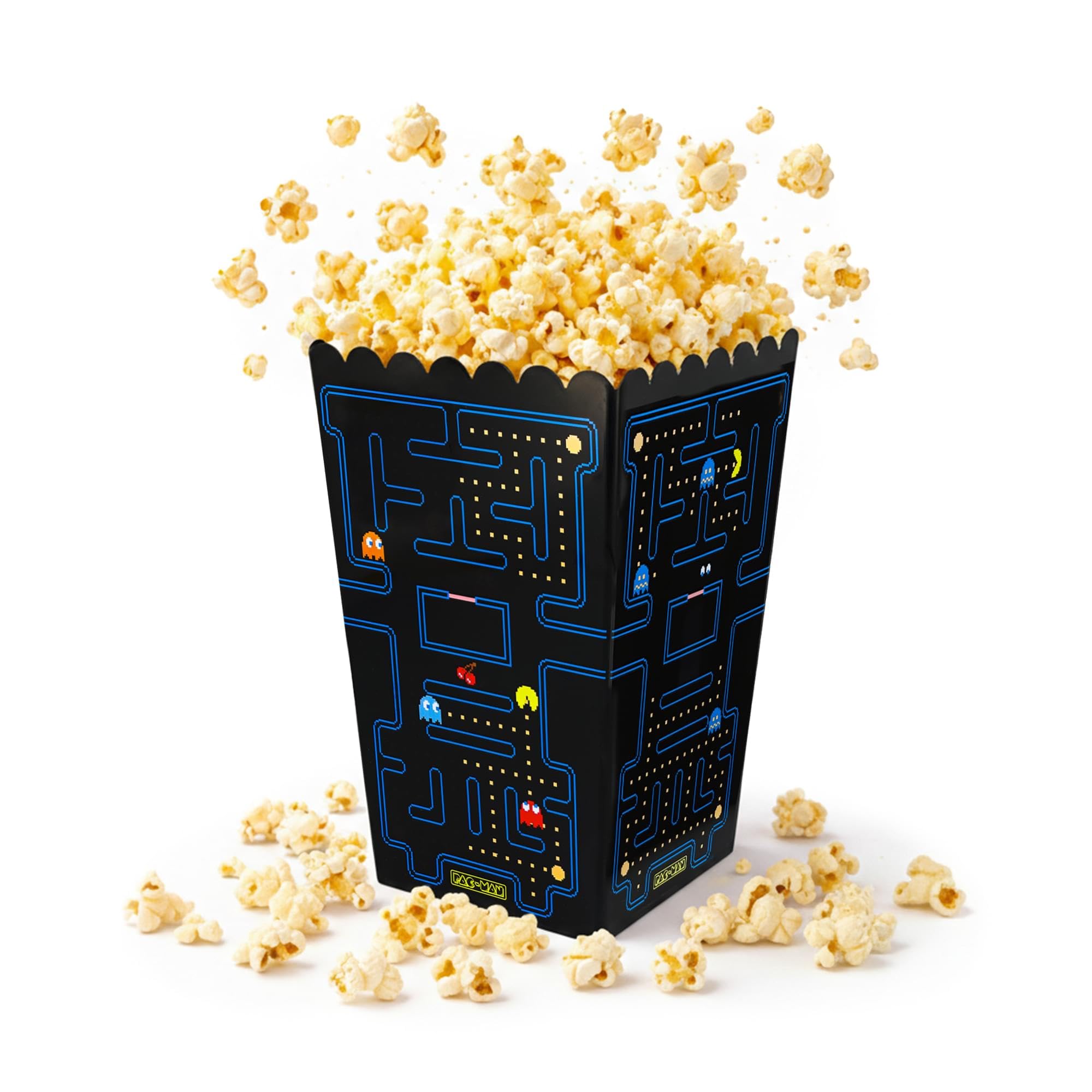 Amazon.com: PAC-MAN Maze 8.5-Inch Popcorn Bucket Container | Holds