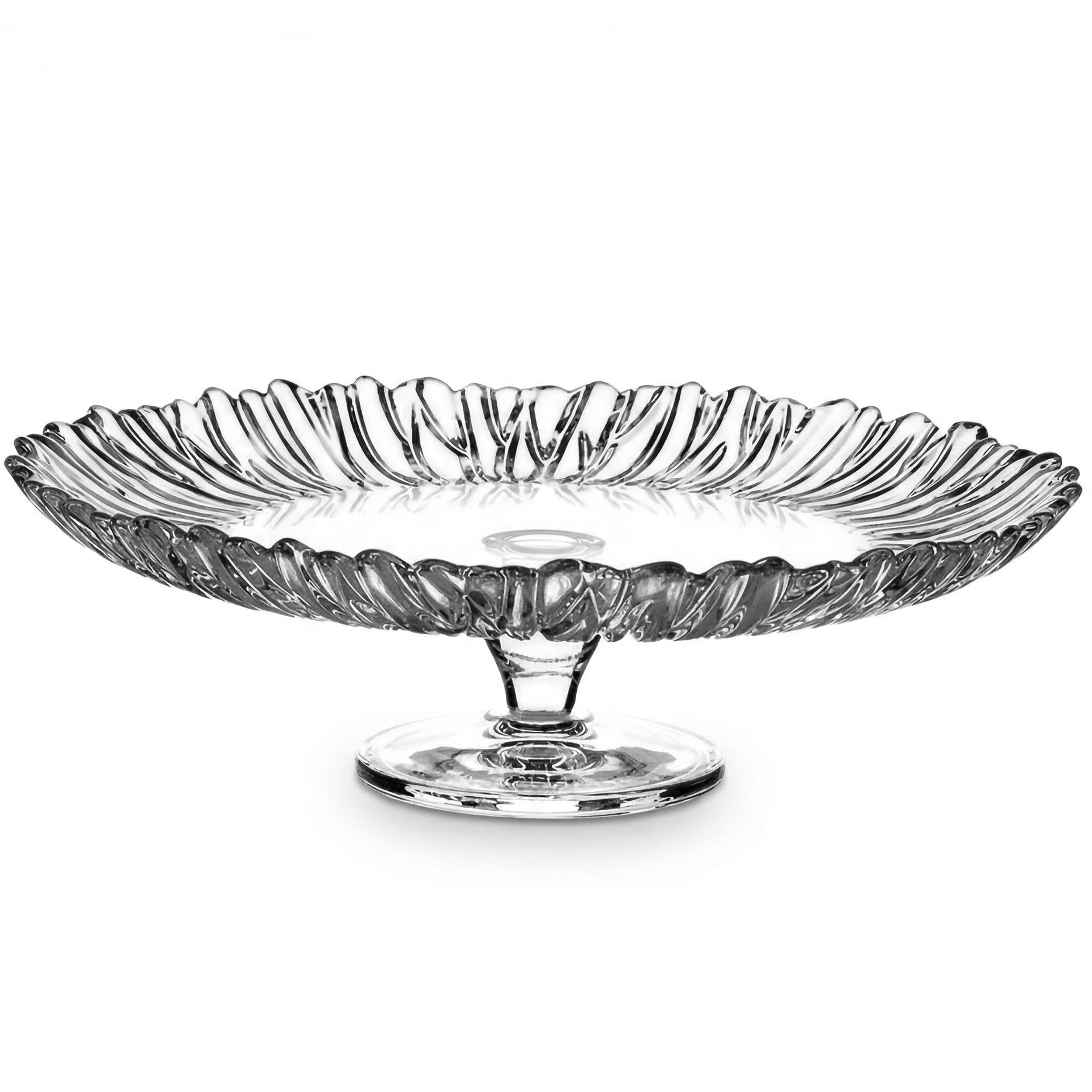 Aurora Servier-Set 20-teilig aus Glas | Elegantes Tee-Service & Kaffeeservice mit Tortenplatte, Etagere, 6 Teegläsern, Untersetzern & Kuchentellern | Spülmaschinenfest | Transparentes Design