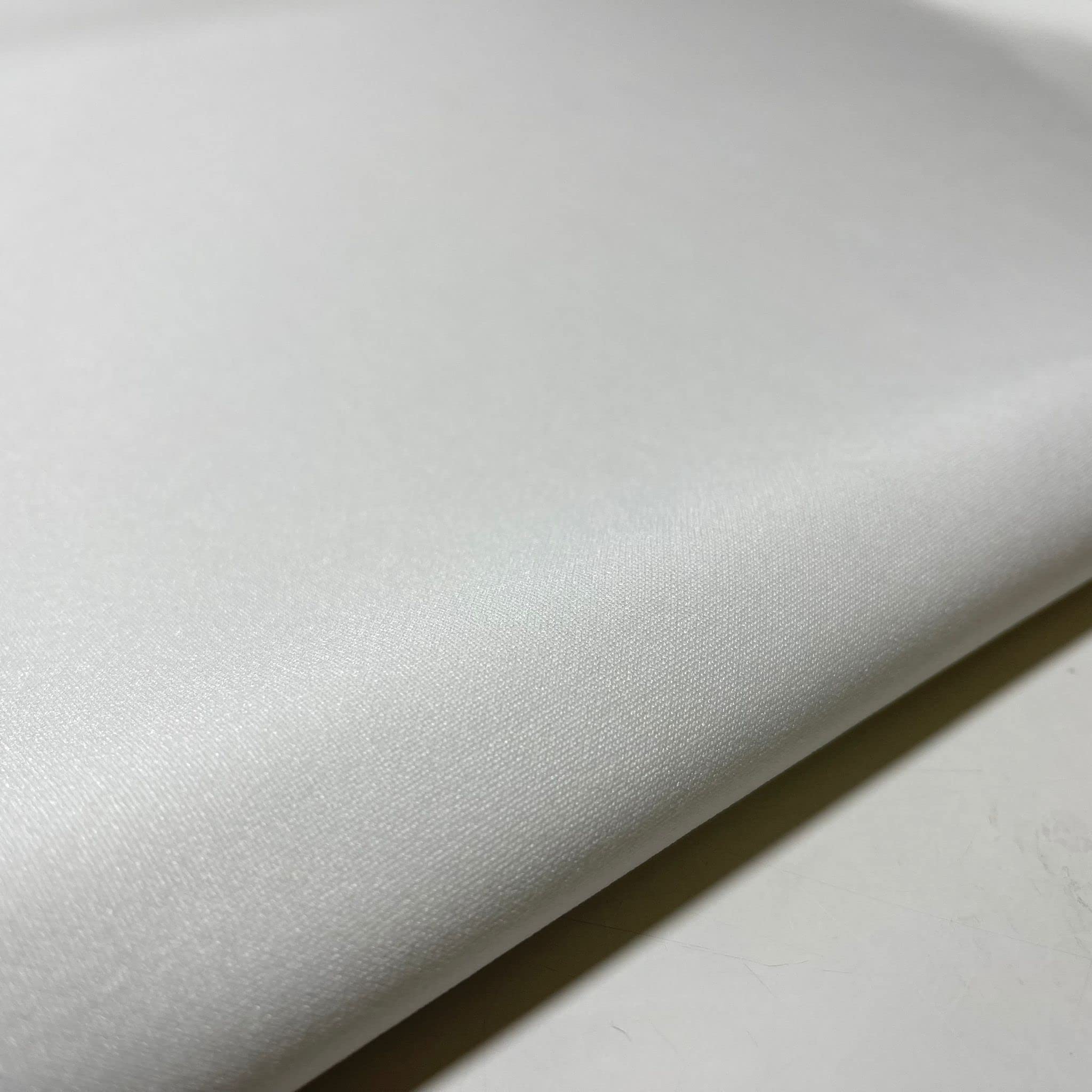 Scuba Crepe Breathable Superior Quality Stretch Wet Suit Dress Fabric 140cm Wide (2 Meter, Ivory) - Image 3