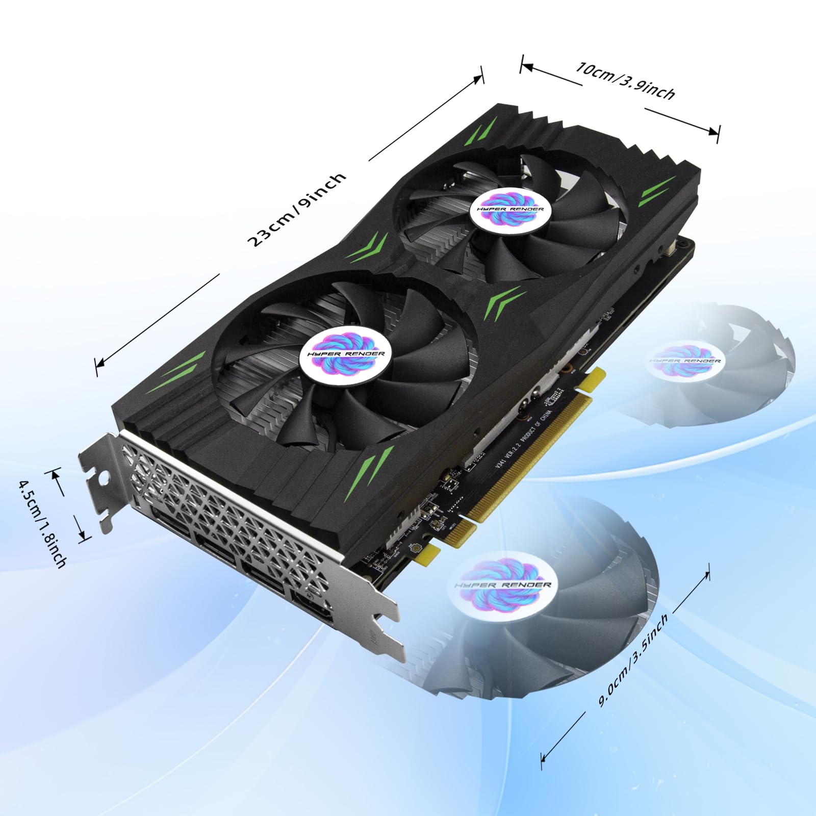 Karta graficzna RX 580 8 GB 2048SP GDDR5 256-bitowa karta graficzna do gier komputerowych 3 x DP 1 x HDMI PCI Express 3.0 z blokadą wentylatora do komputera stacjonarnego GPU do gier PC