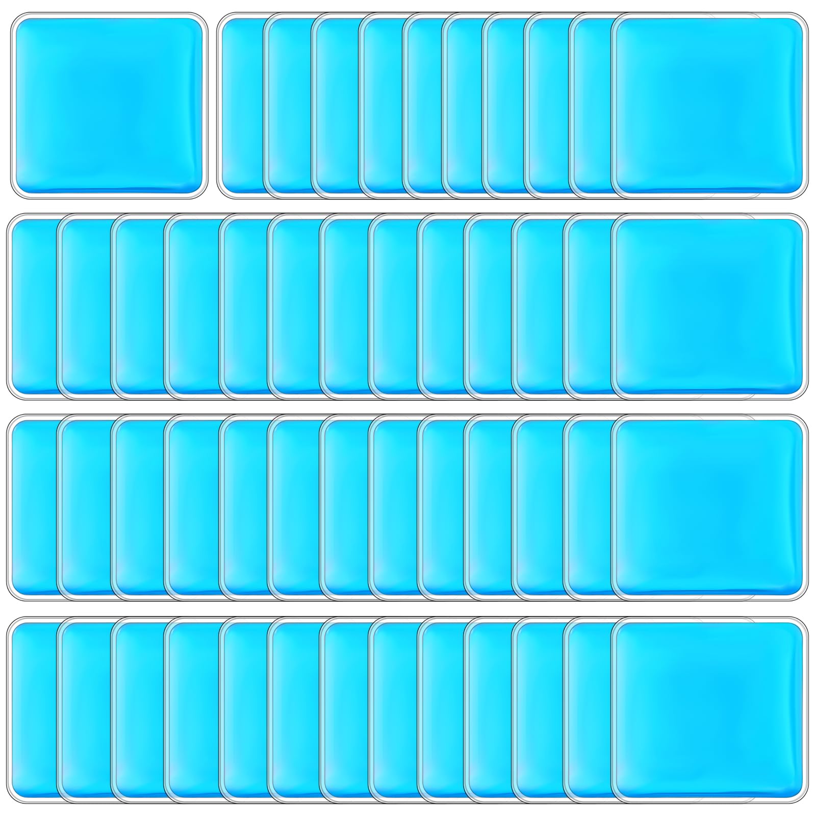 TrelaCo Wiederverwendbare Gel-Eisbeutel, Kältetherapie für Fieber, Weisheit, Zähne, müde Augen, Kopfschmerzen, heiße und kalte Gele, kleine Eisbeutel, Lebensmittelisolierung, Schönheitspflege