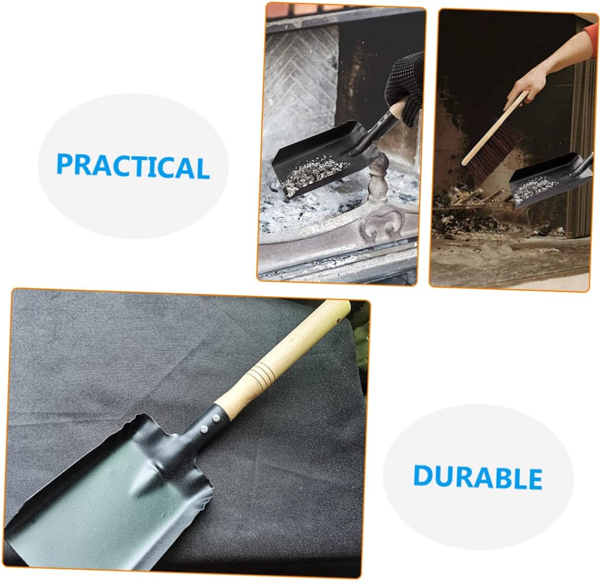 BESPORTBLE Soot Fireplace Shovel Digging Tools Mini Multi-Tool Mini Fireplace Cleaning Shovel Stove Hand Shovel Charcoal Ash Poker Scoop Household Soil Shovel Practical Spade Home Soil Shovel