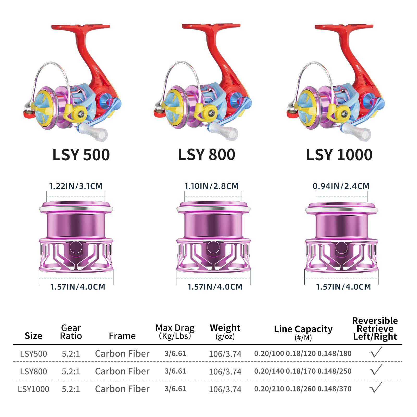 最終価格‼️TEBEN LiteSpin DC 左 TEBEN LS150S/LSY150S DC Fishing Reel 7.2: 1 Magnetic Force /SDC