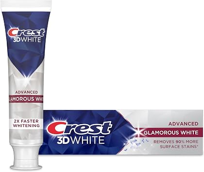Crest Oral Care, Advanced Anticavity Toothpaste, Glamorous White, 3.3 Ounce