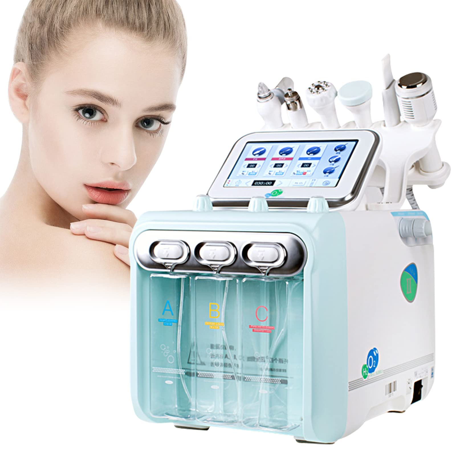Accduer 6 In 1 Hydro Facial Machine Hydrodermabrasion Hydrafacial Professional Microdermabrasion For Skin Peeling Rejuvenation Lifting Tightening Beauty Device